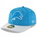 Men's Detroit Lions New Era Blue/Gray 2018 NFL Sideline Home Official Low Profile 59FIFTY Fitted Hat 3058497